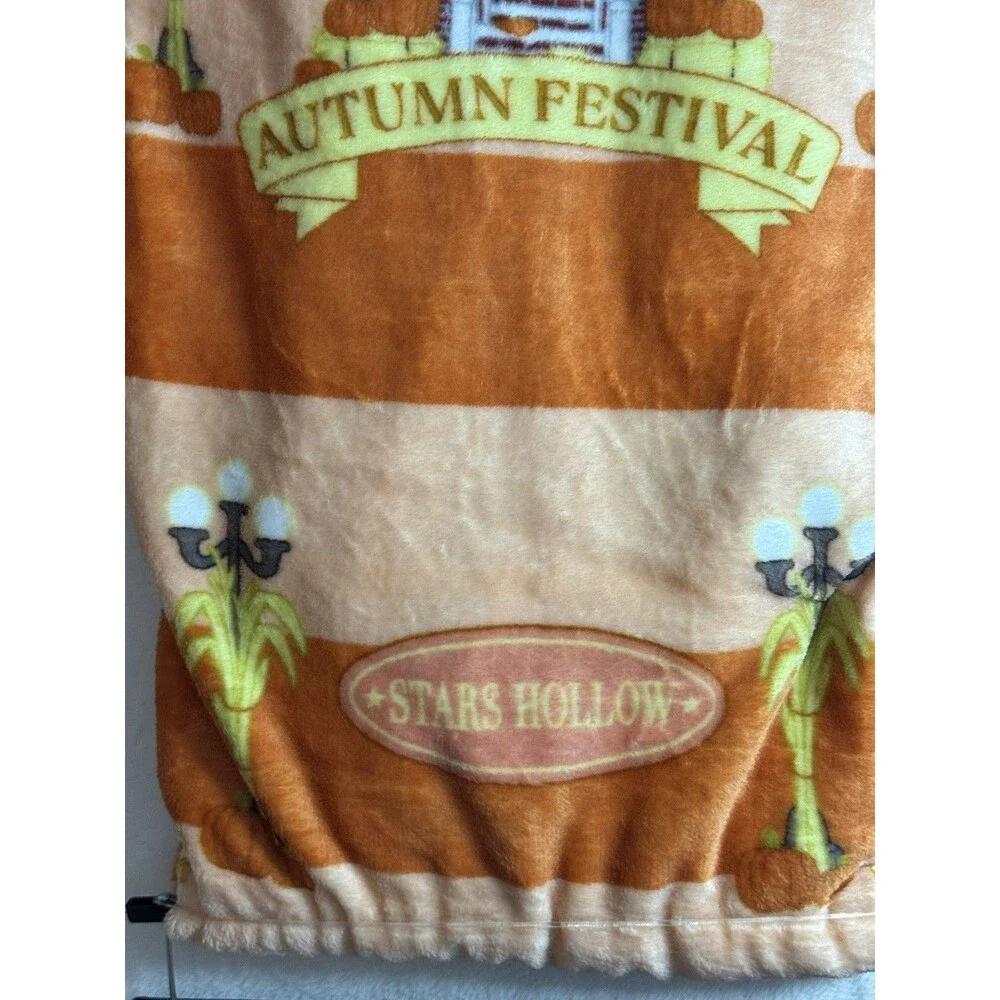 Gilmore Girls Stars Hollow Autumn Festival Plush Throw Blanket New